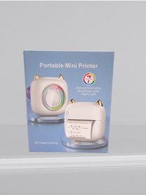 Resim STAND MARKET Mini Taşınabilir Jet Yazıcı Beyaz, Spesiyal Gold Model. 