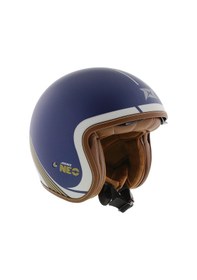 Resim Motosiklet Kaskı Retro Güneş Vizörlü Hornet S Sv Neo C7 Matt Blue Motorcu Kask Çok Renkli 