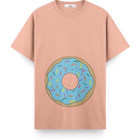 Resim Donut Boy - Hamile Regular Tshirt - Somon / 3 XL / Regular 