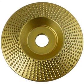 Resim TROY Avuç Taşlama Için Ahşap Aşındırıcı Törpü Disk 100 Mm Konik 