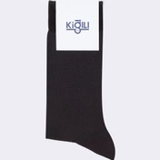 Resim Siyah Bambu Desenli Çorap Kigili