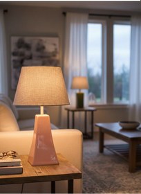 Resim Dekoratif Eyfel Kulesi Seramik Abajur Abj0016 