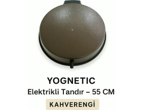 Resim Yognetic Jumbo Büyük Boy Elektrikli Tandır | Çok Amaçlı Pişirici | Ekmek Yapma Makinesi - 55 CM | KAHVE 