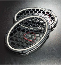 Resim ARTIPOZİTİF BEYAZ Neon Işıklı 6x9 Oval Hoparlör ve Midrange Kapağı 1takım (2adet) 