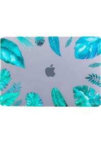 Resim Apple Uyumlu MacBook Pro Kılıf 13 İnç M1-m2, Flower07nl Type-c'li Model A2338 A2289 A2251 A1706-08 A1989 A2159 İle Açık Yeşil 