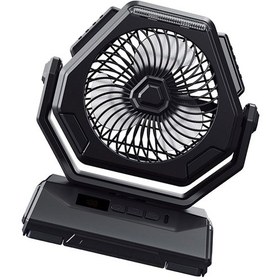 Resim Fan Masaüstü Fan Şarj Edilebilir Usb Fan Led Işık Sessiz Asma Soğutma Fanı 