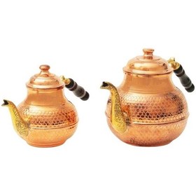 Resim Baklava Büyük Ağır Çaydanlık Kırmızı 