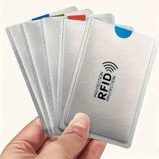 Resim 1/5/10/20/30/50 Adet RFID Kart Kılıfı, Yüksek Kaliteli RFID Engelleme Kılıfları Seti - Kadın ve Erkekler için Güvenli Kimlik Kart Koruyucu Taşınabilir Dayanıklı Cüzdan Kılıfları (Gümüş) 