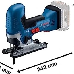 Resim Aesco Professional Gst 185 Lı Akülü Dekupaj Testere (18 Volt, Solo, 0-3.500 Strok/dak, Ahşapta Kesme Derinliği: 125 Mm, Karton Kutuda) 