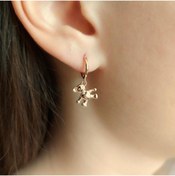 Resim CNG JEWELS Bear Ayı Rose Gümüş Kadın Küpe 