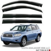 Resim Toyota Uyumlu Highlander Kromlu Cam Rüzgarlığı Niken 2008+ 