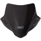 Resim GP Kompozit Honda CB650F 2014-2020 Uyumlu Kısa Ön Cam Siyah 30 cm 