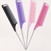 Resim Saç Boyama Tarak Boyama Tarak Ölçekli 1 adet, Saç Kesimi Örgü Karbon Fiber Tarak İçin Özel Olarak Kullanılır 