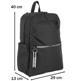 Resim Hafif Tasarım Günlük Kullanım Yandan Cepli Su Geçirmez Sırt Çantası Siyah 