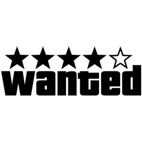 Resim Wanted Motorsiklet,araba Sticker 18x7 Cm 