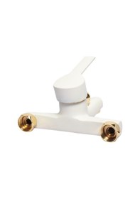 Resim Faumix Ema Beyaz Gold Banyo Bataryası 