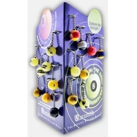 Resim Pusula Oyun Orjinal Belçika Aramith 1 Numara Bilardo Topu Anahtarlık 