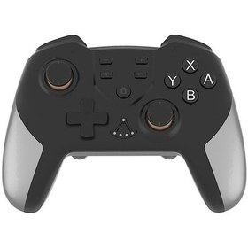 Resim Gri Kablosuz Bluetooth Oyun Kolu: Çift Motor Titreşimi, Jiroskop, Switch/switch Lite Uyumlu 