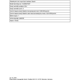 Resim Bosch HJG852YN0T 76 Lt 8 Programlı Ankastre Fırın 