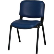 Resim Ofiscombin Ofis Büro Bekleme Misafir Çalışma Konferans Koltuğu Form Sandalye Parlement Mavi Deri 00047499861 