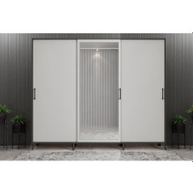 Resim Beyzade Sürgülü Portmanto Vestiyer FB- 180 Cm 