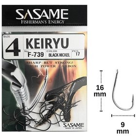 Resim Sasame F-739 No:4 Keiryu Olta İğnesi 17 Adet 