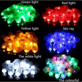 Resim Çok Renkli Işık Yayan Balon Lambası Işıklar Bar Dans Düğün Dekorasyon Flaş Led Işıkları 10 Adet Çok Renkli 