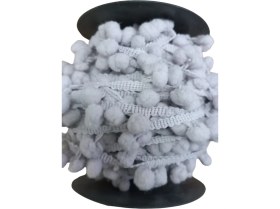 Resim Sıralı Ponpon 1 Metre Gri 