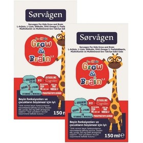 Resim Sorvagen Kids Grow&brain 150 Ml X 2 Adet 