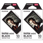Resim Fujifilm Instax Mini Black Edition 10x2 Film Seti 