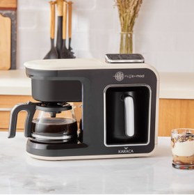 Resim Karaca Hatır Plus Mod 5'i 1 arada, 750 ml Tee/Filterkaffee, Turkischen Kaffeemaschine Creme, für Kaffee 