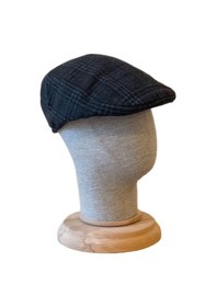 Resim Aida Jewelss London Model Kışlık Kaşe Kumaş Unisex Kasket Şapka Standart Beden Ekose Gri 