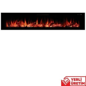 Resim Masta 200 Elektrikli Şömine - Isıtıcısız, Cam Çerçeveli, Sınırsız 