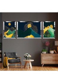 Resim Modern Çizim Soyut Desen Pleksi Kenar Mdf Tablo 