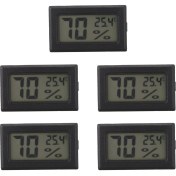 Resim Lillian 5x Mini Dijital LCD Termometre Higrometre Nem Sıcaklık Ölçer Probu (Yurt Dışından) 