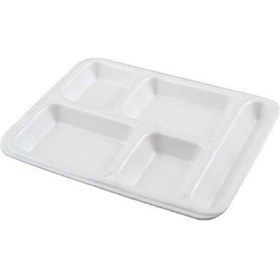 Resim 5 Gözlü Köpük Tabldot Tabak 100 Adet 