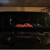 Resim Hellacute Banner Jdm Arka Pencere Araba Çıkarma Ön Cam Çıkarma Banner Sallanma Reflective Silver L 1 Piece Set 