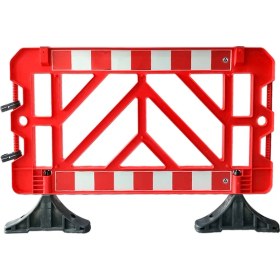 Resim İleri Trafik 20'li Güvenlik Barikatı Seti Kırmızı 150x100cm 