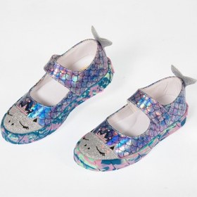 Resim Denizkızı Hologram 3d Kız Çocuk Babet Sneakers Gri 