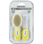 Resim Bebedor 573 Doğal Saç Fırçası Ve Tarak Seti - Sarı 