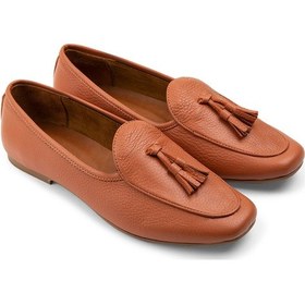 Resim Deery Hakiki Deri Turuncu Kadın Babet - 01909ztrcc01 Turuncu 