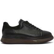 Resim Derimod Erkek Siyah Bağcıklı Kalın Tabanlı Deri Sneaker 25SFD6406FT 