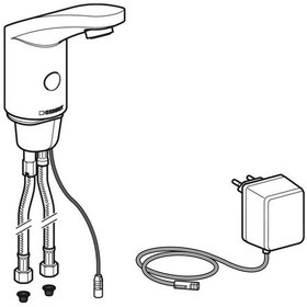 Resim Geberit 116.145.21.1 Type185 Çift Su Girişli Elektrikli Fotoselli Lavabo Bataryası 