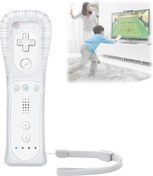 Resim Nizirioo Wii Controller Wii uzaktan kumandalar: Kablosuz uzaktan kumanda, beyaz, Gamepad kumandası uyumlu, silikon kılıflı Wii Controller Wii/WiiU konsolu için Wii uzaktan kumanda 