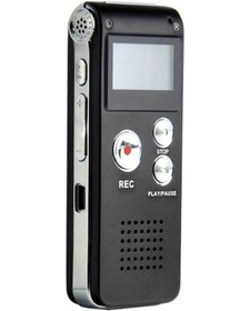 Resim Sunshine011 Siyah 8gb 650 Saat Çok Fonksiyonlu Şarj Edilebilir Dijital Ses Kaydedici Mp3 Çalar 