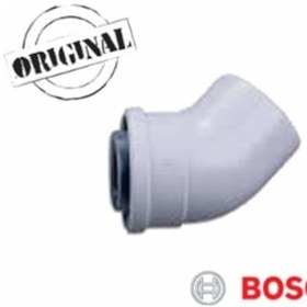 Resim Bosch Uyumlu Kombi 45°Yoğuşmalı Hermetik Dirsek (60/100) 