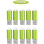 Resim 10 Adet/grup Kişiselleştirilmiş Logo Usb 2.0 Anahtar Şekli Metal Bellek U Sopa Kahverengi 1gb Diğer 