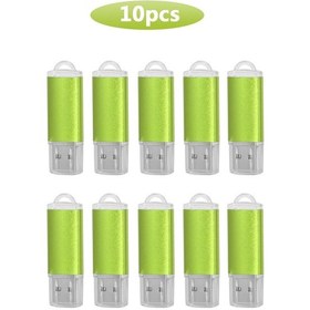 Resim 10 Adet/grup Kişiselleştirilmiş Logo Usb 2.0 Anahtar Şekli Metal Bellek U Sopa Kahverengi 1gb Diğer 