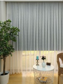 Resim Evdepo Home Kullanıma Hazır Örme Tül Perde (541780836) 
