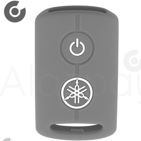 Resim Alazpay Yamaha Xmax Nmax Tech Max İronmax & Tricity 125 250 300 400 Silikon Desenli Anahtar Kılıfı (Gri) 